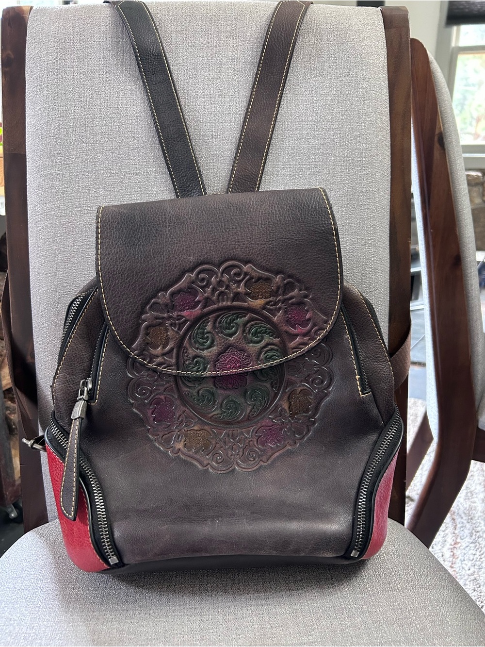 Ebesa Leather Backpack Purse